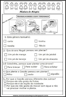tirinha Tirinha sobre meio ambiente