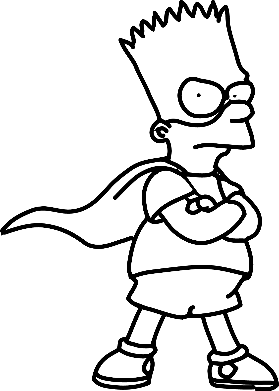 Printable The Simpsons Bart Simpson Super Hero Coloring Pages The Images and Photos finder Printable The Simpsons Bart Simpson Super Hero Coloring Pages The Images and Photos finder