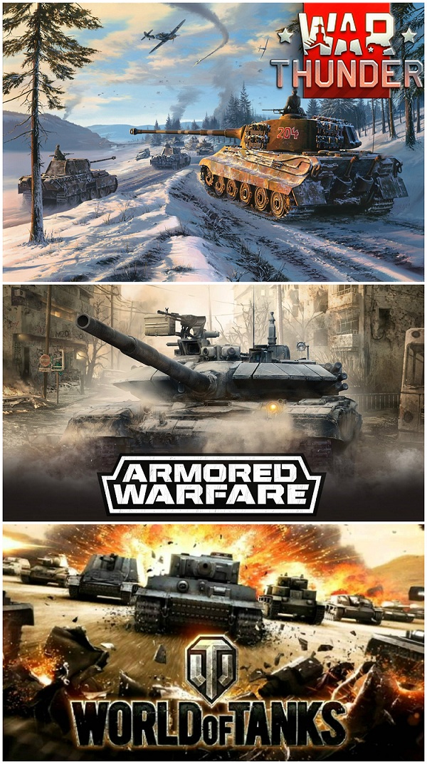 Comparativas entre War Thunder vs Armored Warfare vs World of tanks 