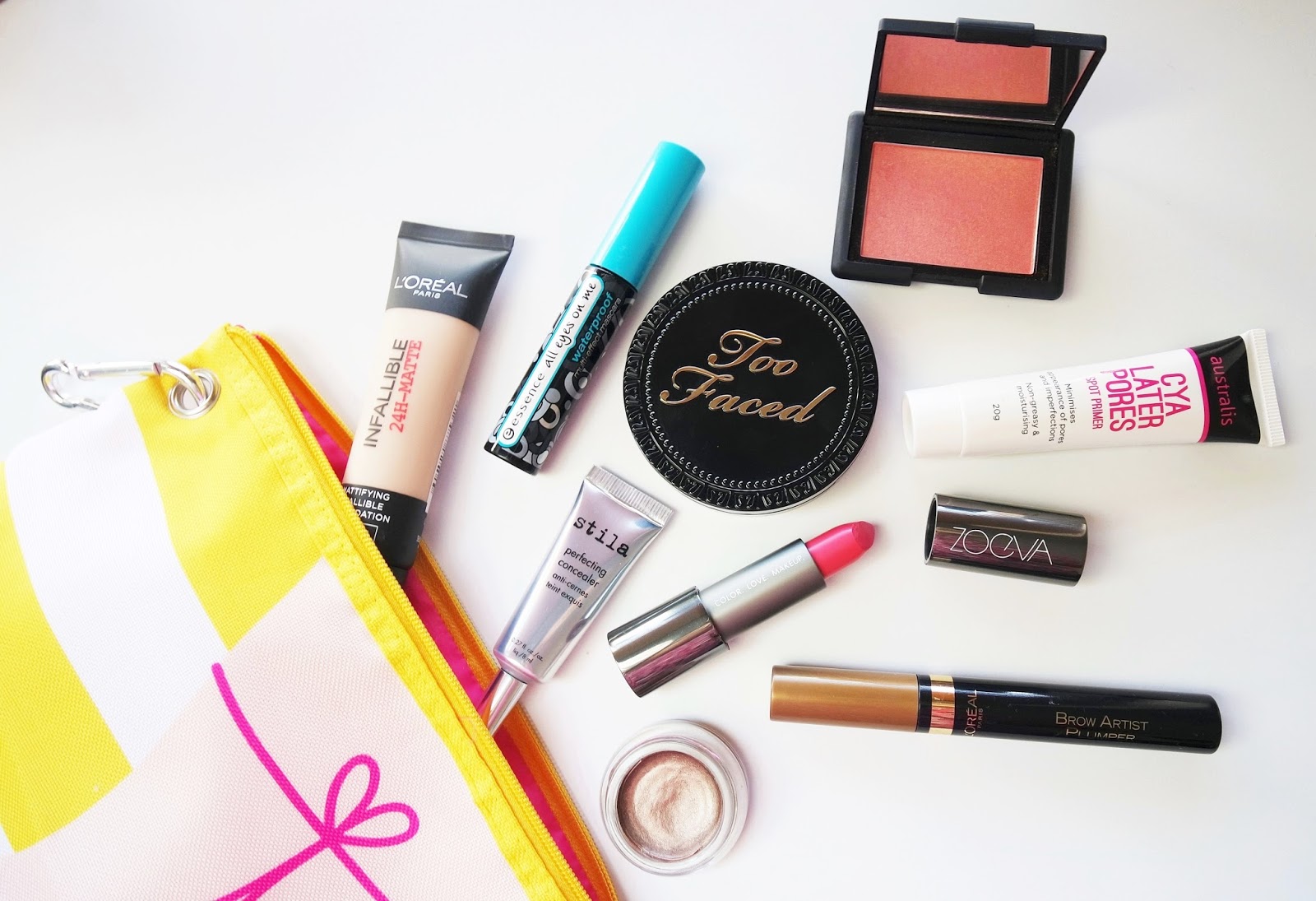 Makeup Bag Essentials Diane Elizabeth