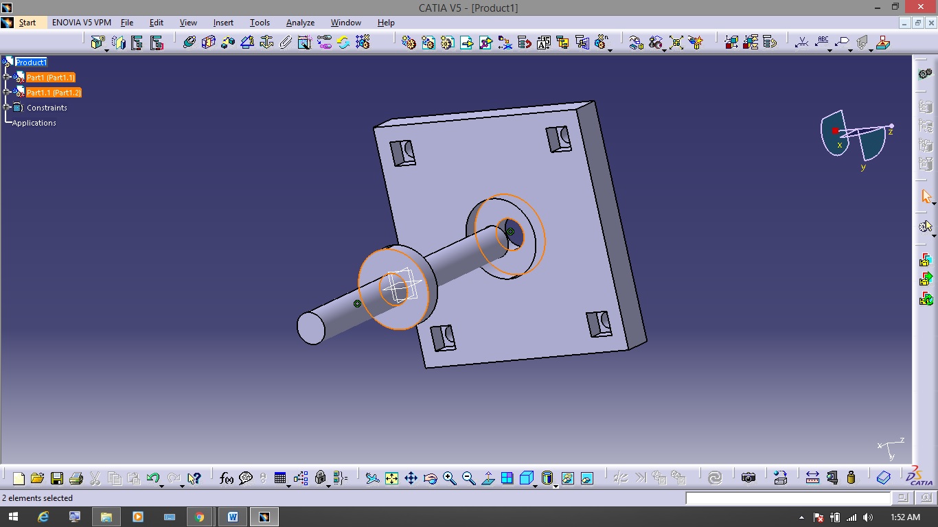 CATIA V5 Tutorials CATIA V5 tutorial on how to assemble parts in