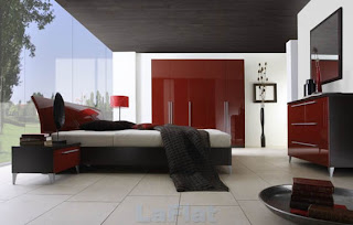 Dormitorio Principal en Rojo y Negro | Ideas para decorar, diseñar y