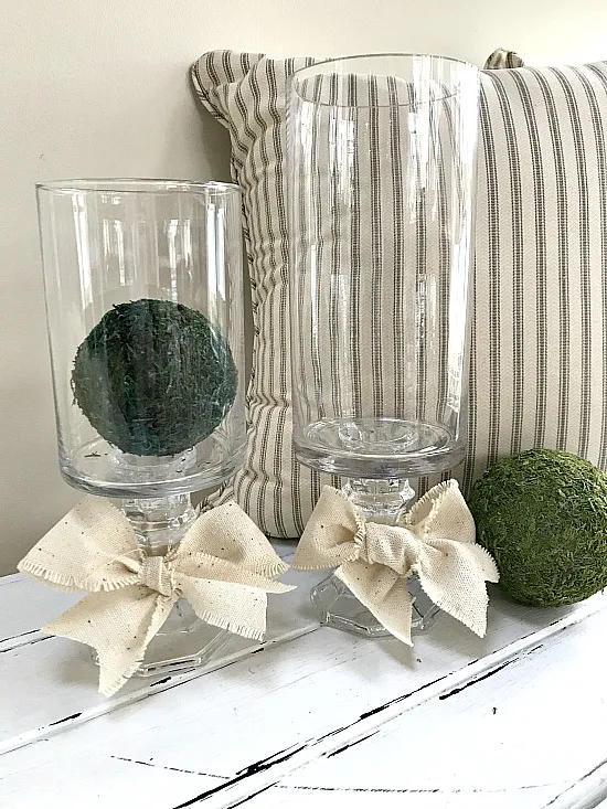 Make Your Own Pedestal Vases From the Thrift Store or dollar store