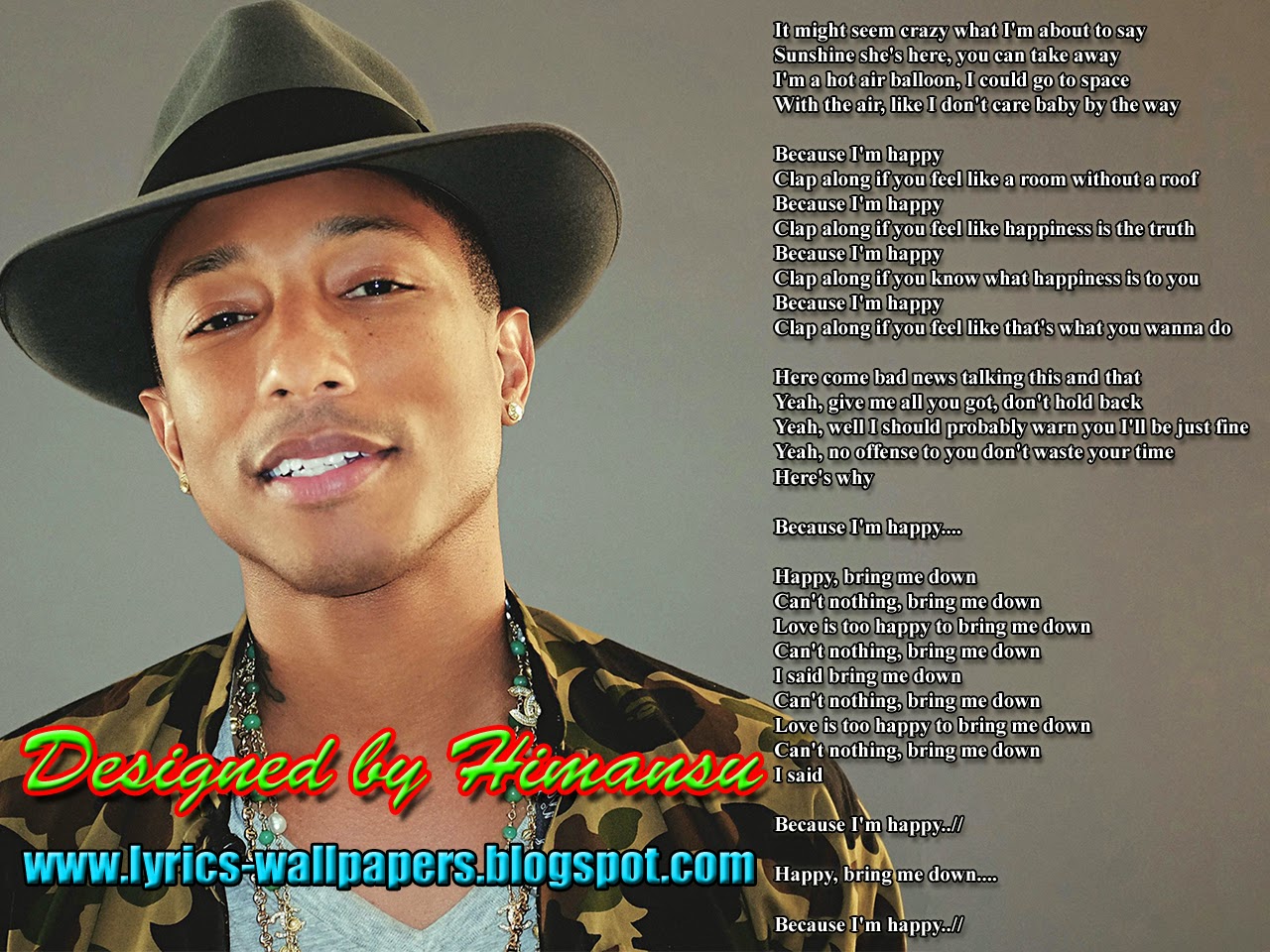 Песни happy williams. Pharrell Williams Happy Lyrics. Happy wills.