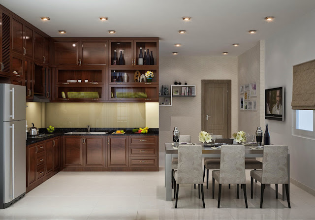 Thiết kế nội thất phòng bếp hợp phong thủy với gia chủ Thiết kế nội thất phòng bếp hợp phong thủy với gia chủ