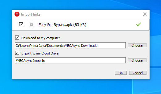 Download File MEGA dengan MEGAsync