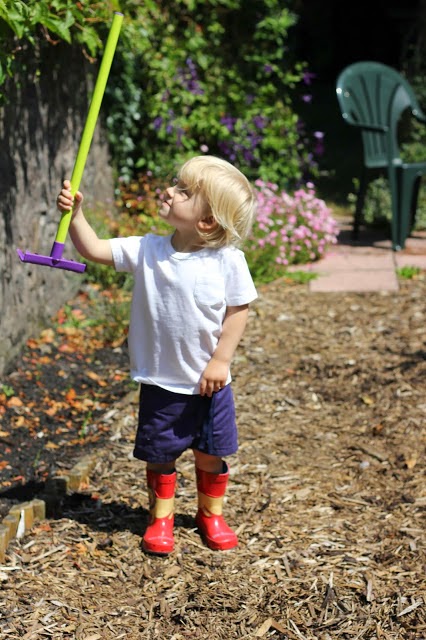 children in the garden