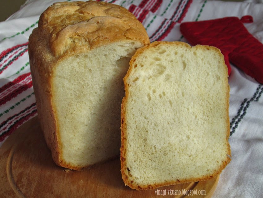 рецепти за хляб в хлебопекарна 1 кг