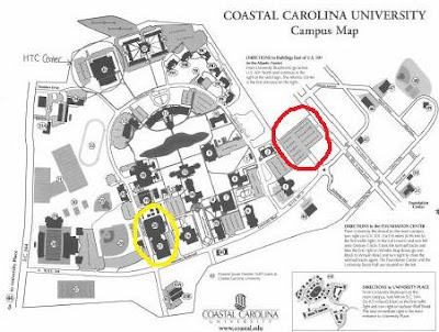 Coastal Carolina University Map Coastal Carolina University : 2015