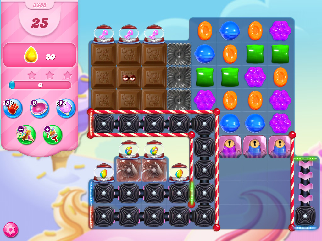 Candy Crush Saga level 3358 Candy Crush Saga level 3358