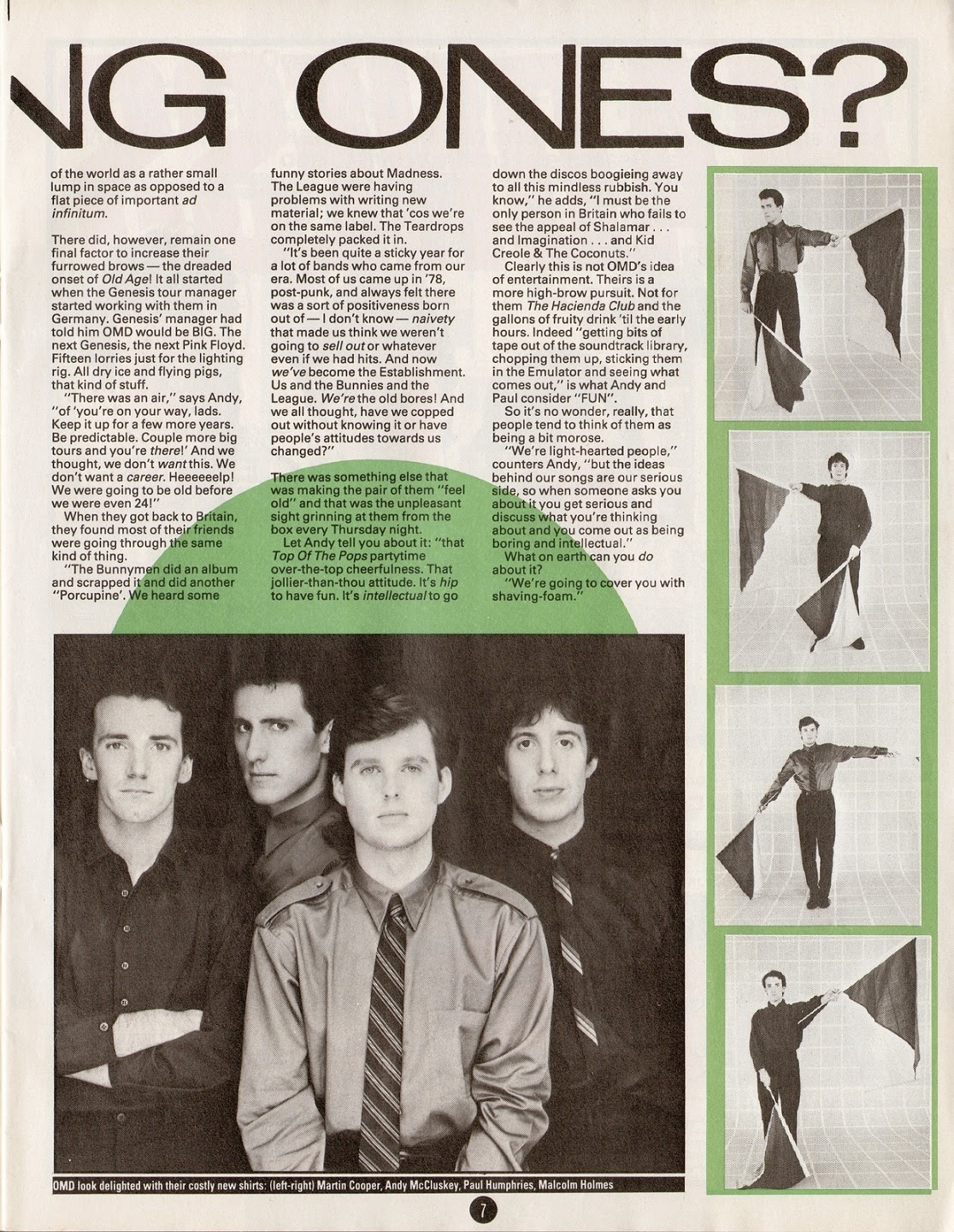 Top Of The Pop Culture 80s OMD Smash Hits Article 1983