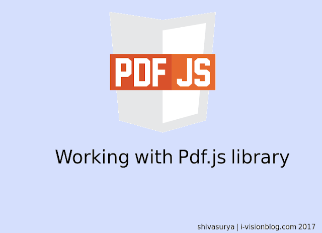 Working with Pdf JS - Render PDF natively in Browser Tutorial - i-visionblog