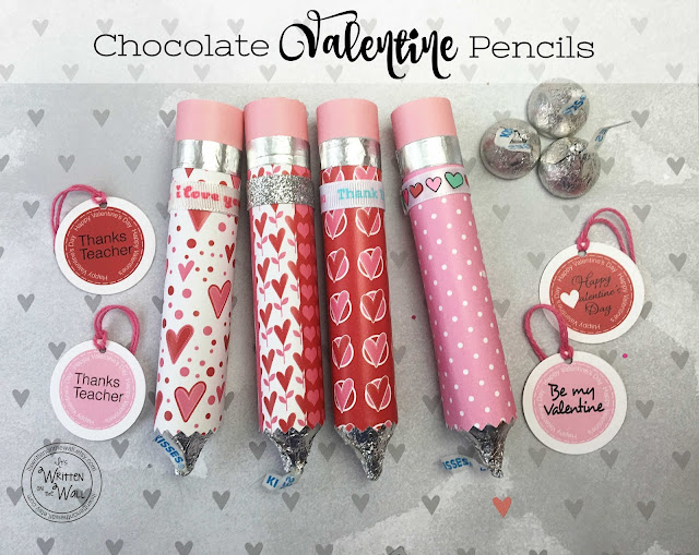 Valentine's Day Teacher Appreciation Chocolate Pencil & Tags (Rolos &  Hershey Kisses) - It's Written on the Wall