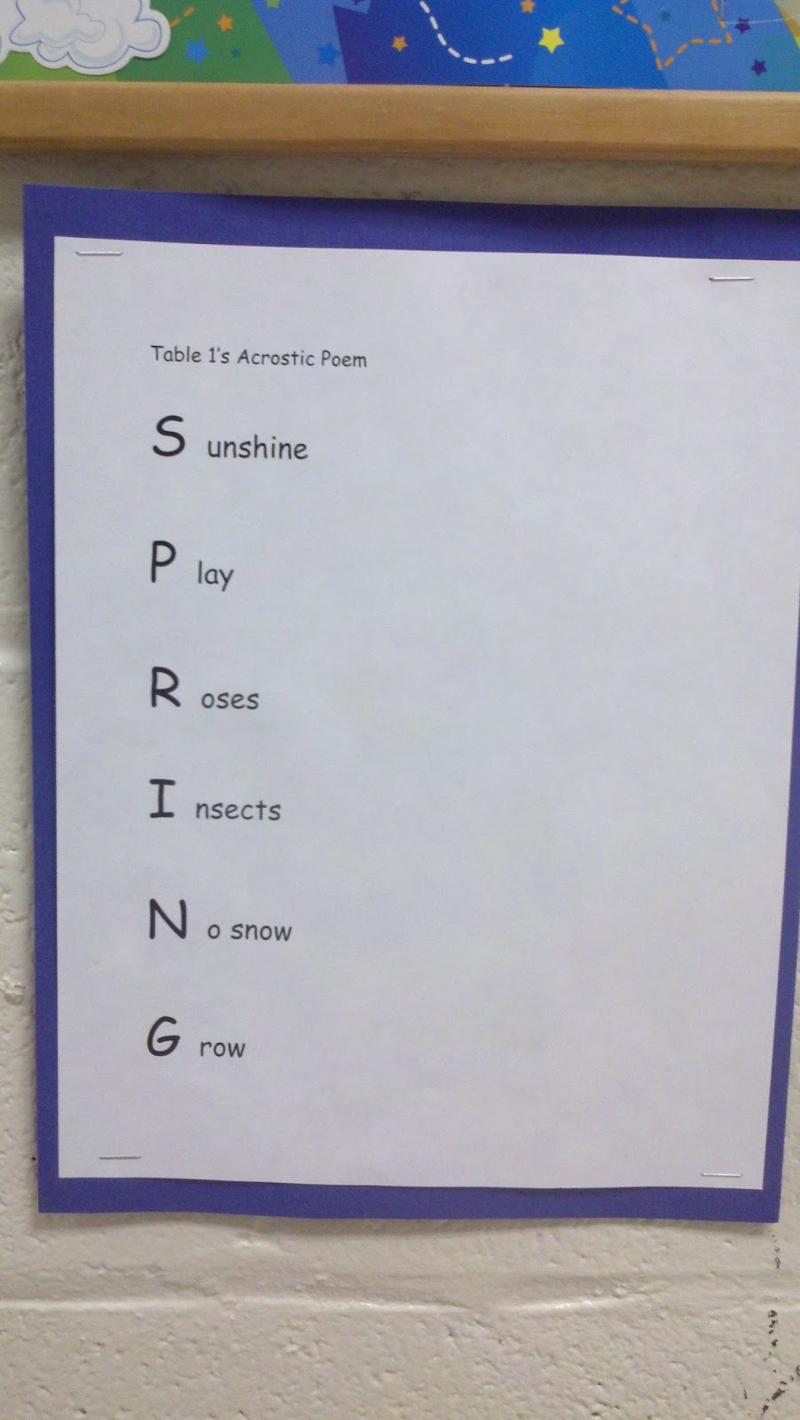 Mrs. Assell's Kindergarten!: Acrostic Poems