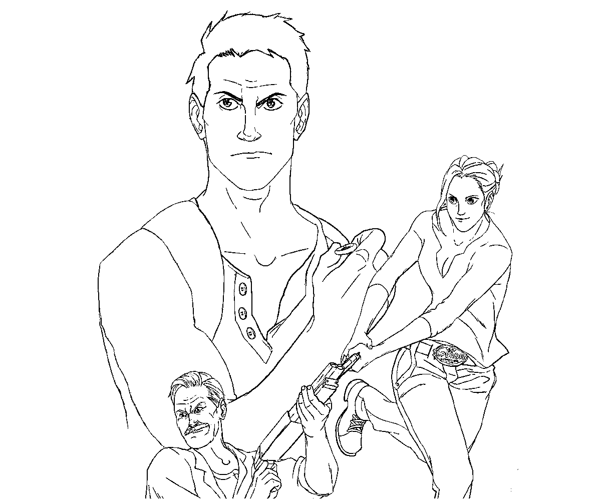 uncharted 3 coloring pages - photo #5