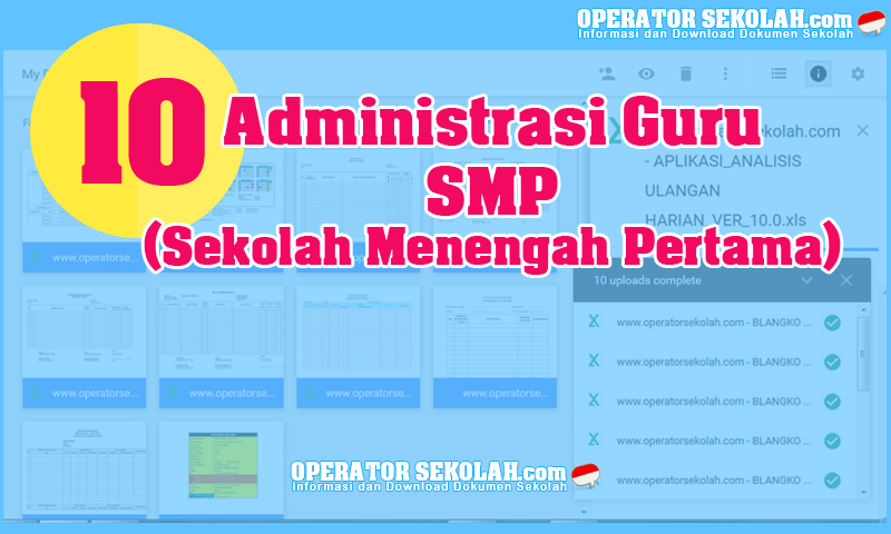 Inilah 10 Administrasi SMP untuk KBM (Kegiatan Belajar Mengajar) Inilah 10 Administrasi SMP untuk KBM (Kegiatan Belajar Mengajar)