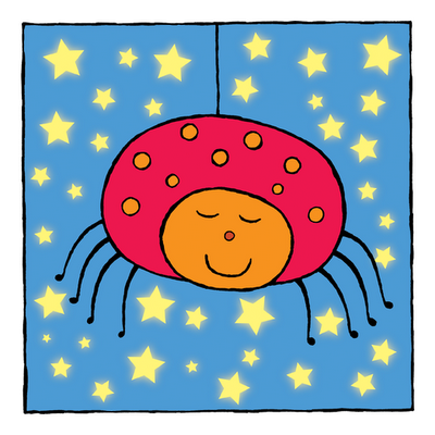picture of sleepy spider from Sleepy Animals kindle children's picture book