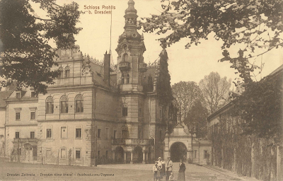 Schloss Prohlis, Dresden, um 1919, Verlag Johannes Leonhardt, Privatbesitz