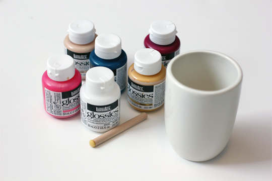 Inside My Hideaway: Painted Hearts Ceramic Cup DIY