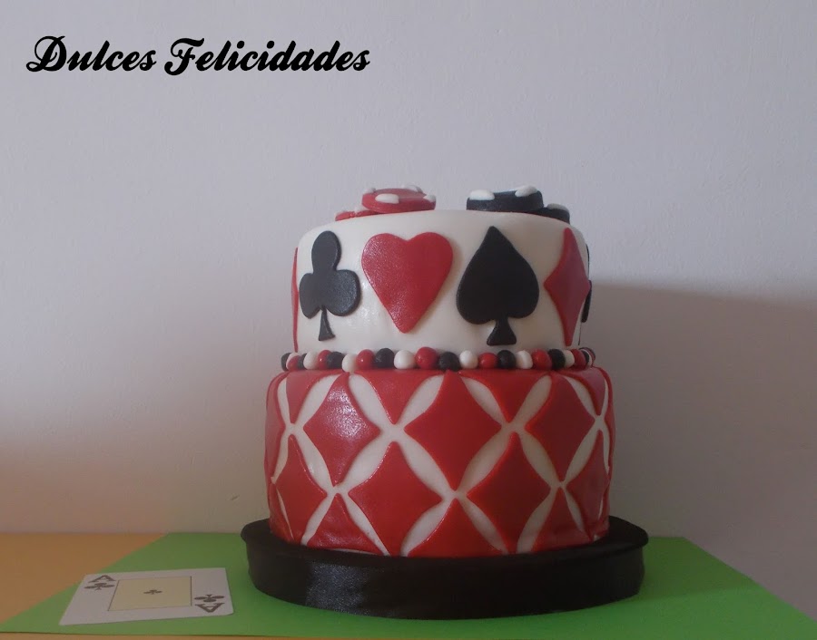 Tarta fondant Poker