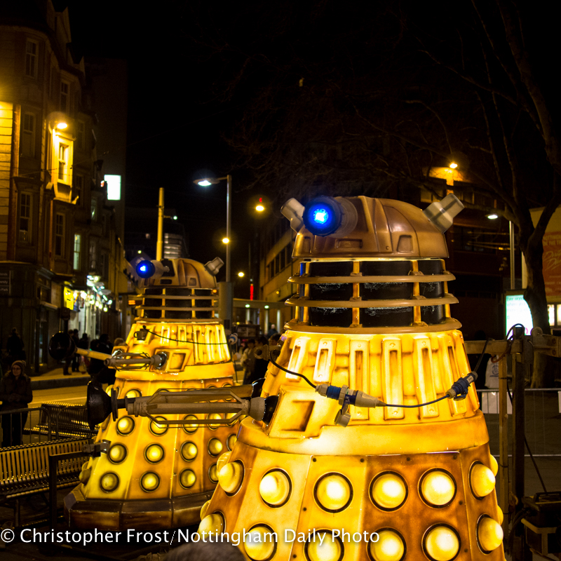 Nottingham Daily Photo Lighting Up Time