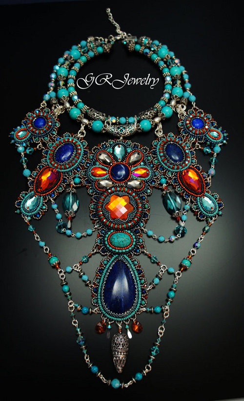 Stunning Statement Beaded Jewelry by Guzialia Reed / The Beading Gem