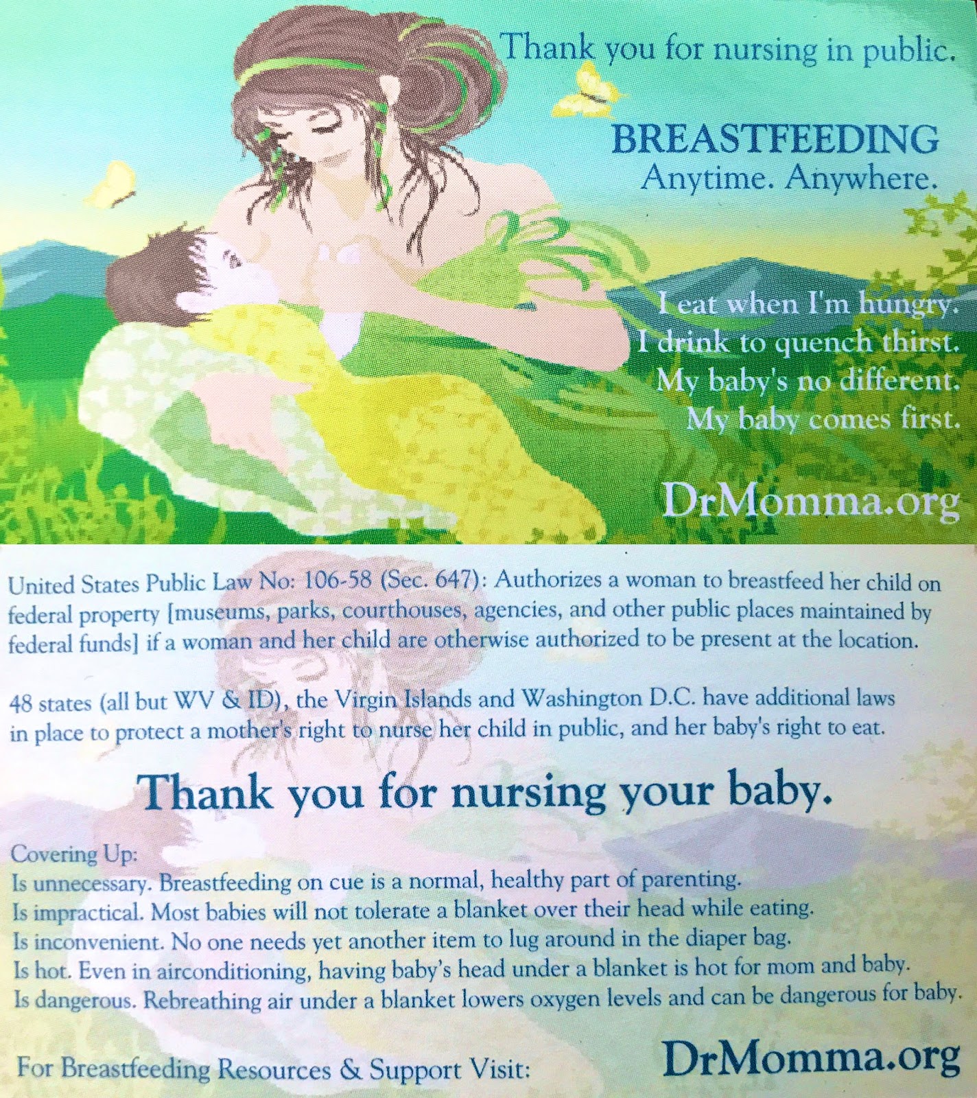 peaceful parenting United States' Breastfeeding Laws
