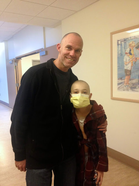 dad and son in hospital hallway how I found out son cancer