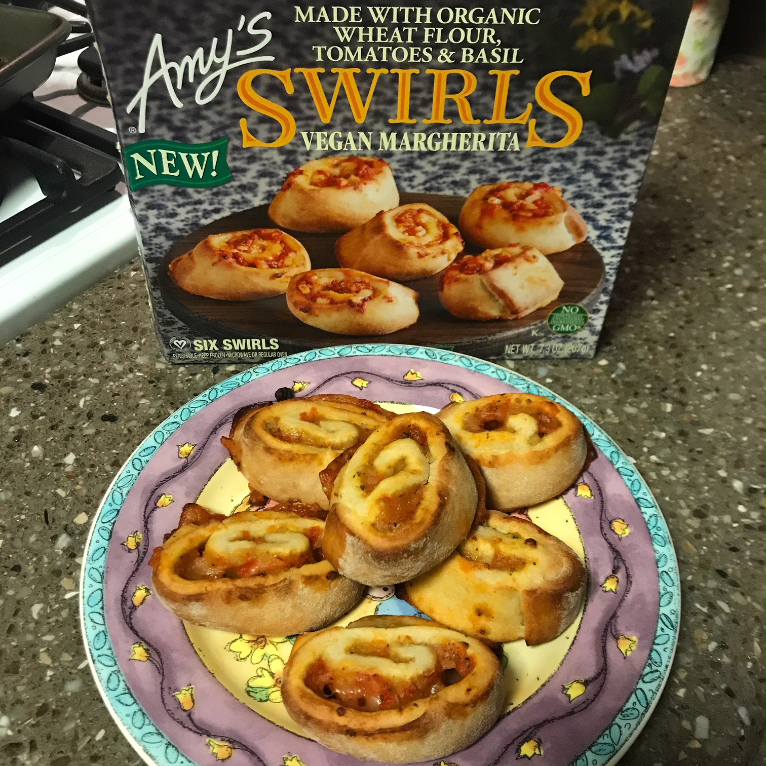 A (soy) Bean Amy's Kitchen Vegan Margherita Pizza Swirls Quick Review