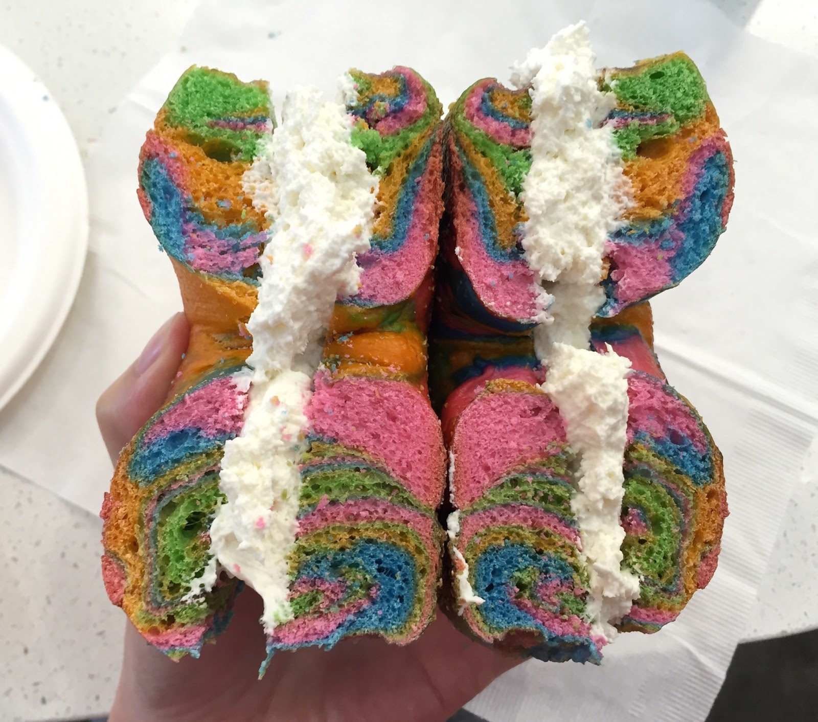 Rainbow Bagel From Stew Leonard's / ステューレナーズのレインボーベーグル I'm Made of