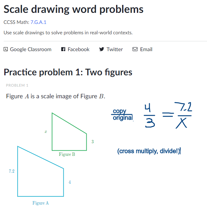 Scale Drawing Word Problems Worksheets With Answers