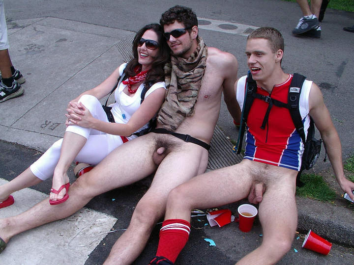 Piercing public girl twink