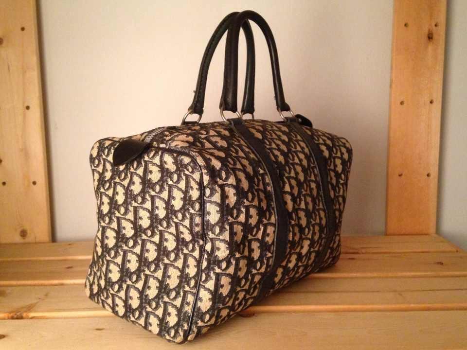 vintage dior trotter boston bag