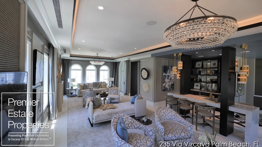 58 Interior Design Photos vs. 235 Via Vizcaya, Palm Beach, FL Luxury Home Tour