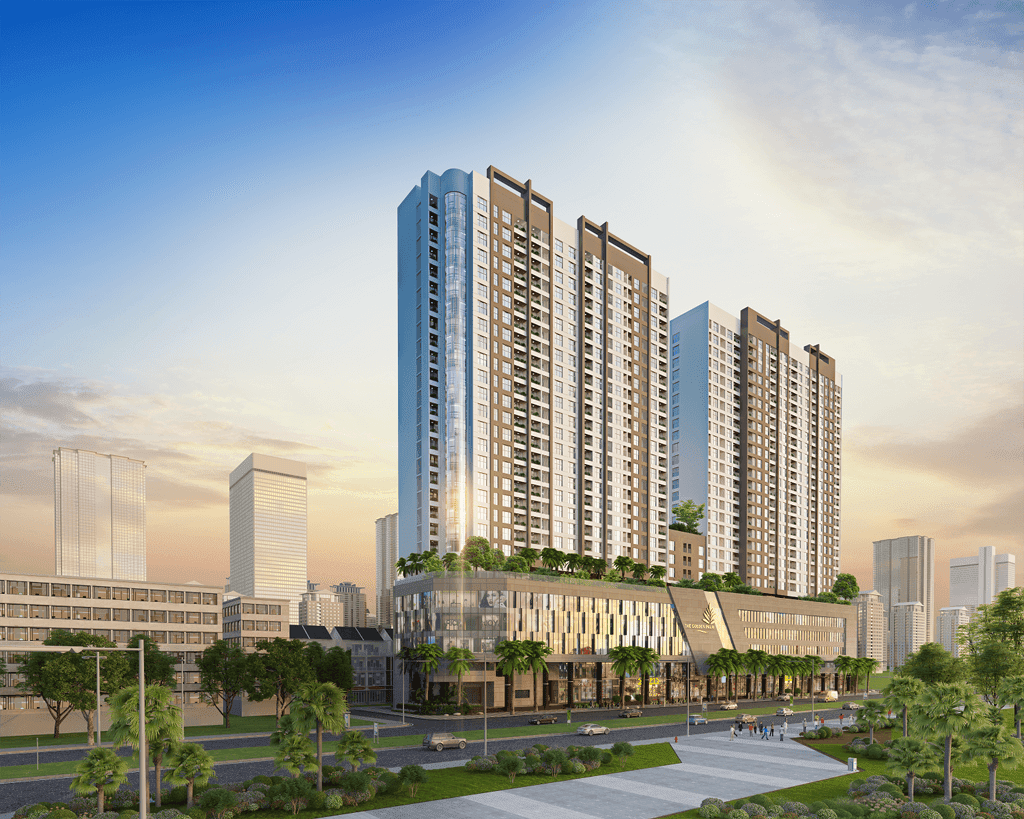 Phối cảnh dự án chung cư The Golden Plam buổi xế chiều Phối cảnh dự án chung cư The Golden Plam buổi xế chiều