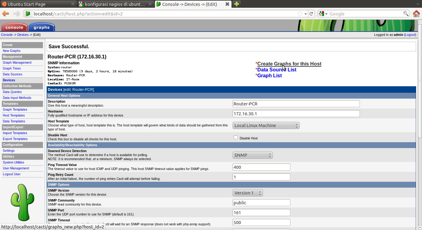 Options host