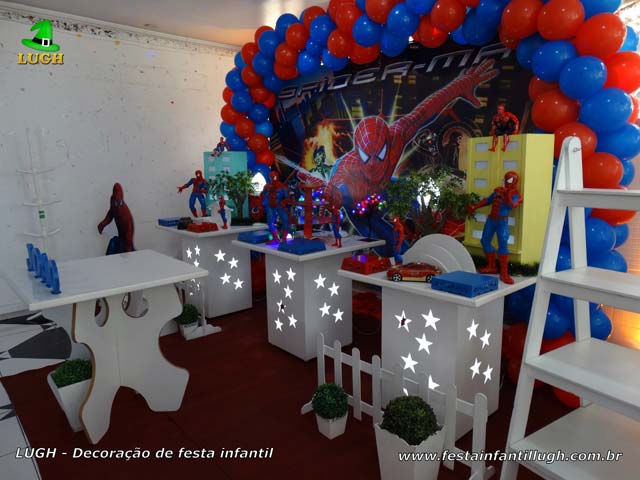 Decoração de aniversário Homem Aranha - Festa infantil