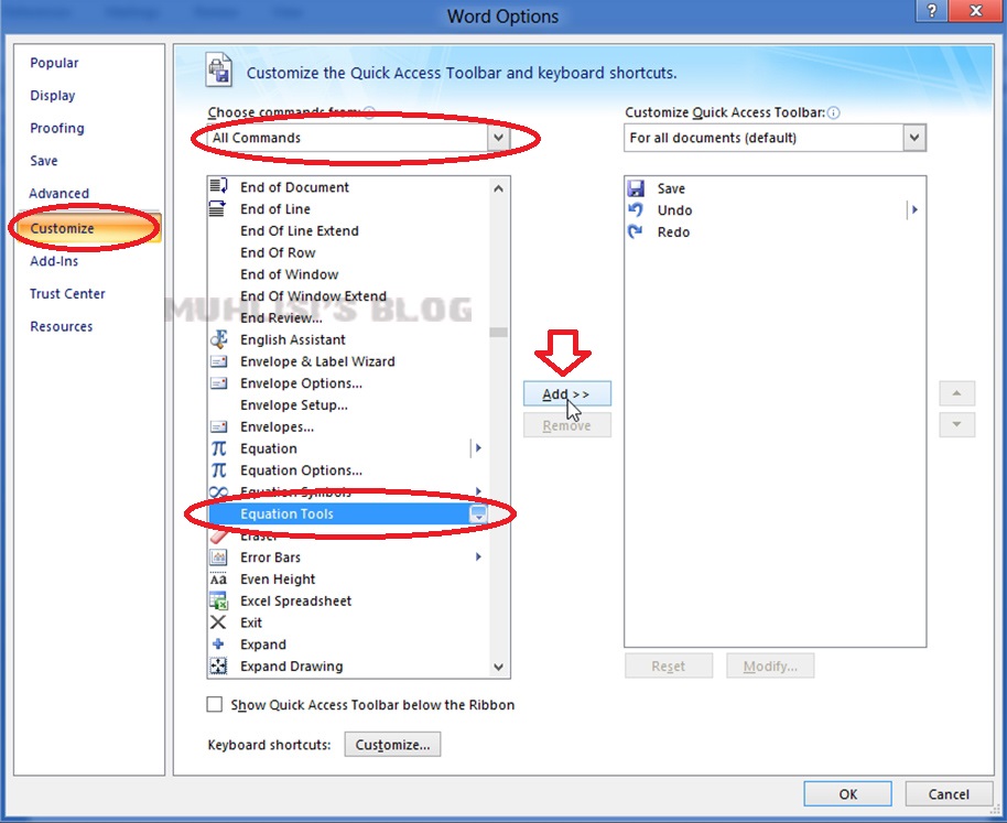 shortcut to insert equation in word 2007 shortcut to insert equation in word 2007