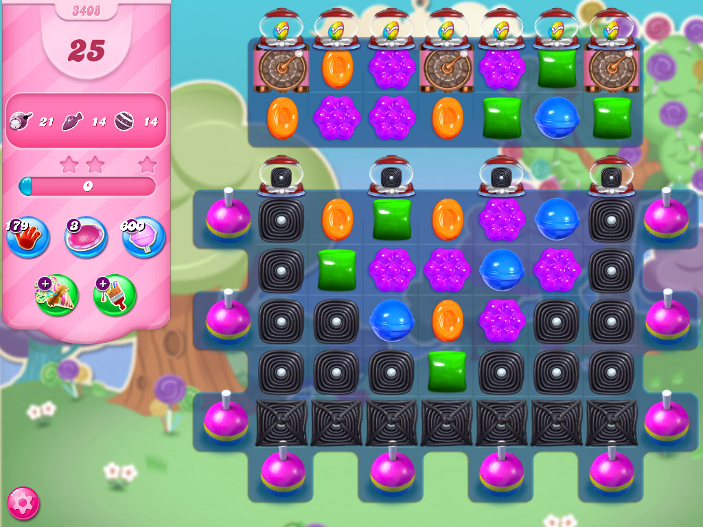 Candy Crush Saga level 3408 Candy Crush Saga level 3408