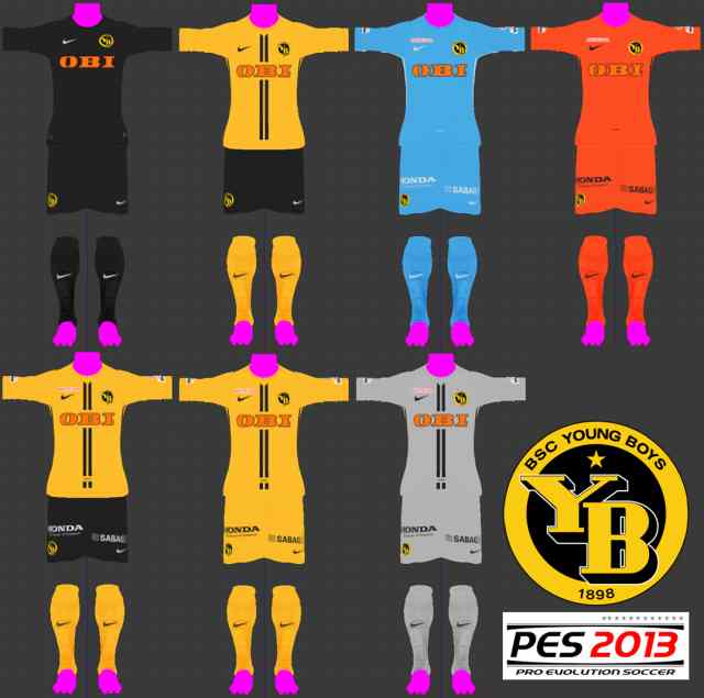 ultigamerz: PES 2013 BSC Young Boys 2018-19 GDB Kits