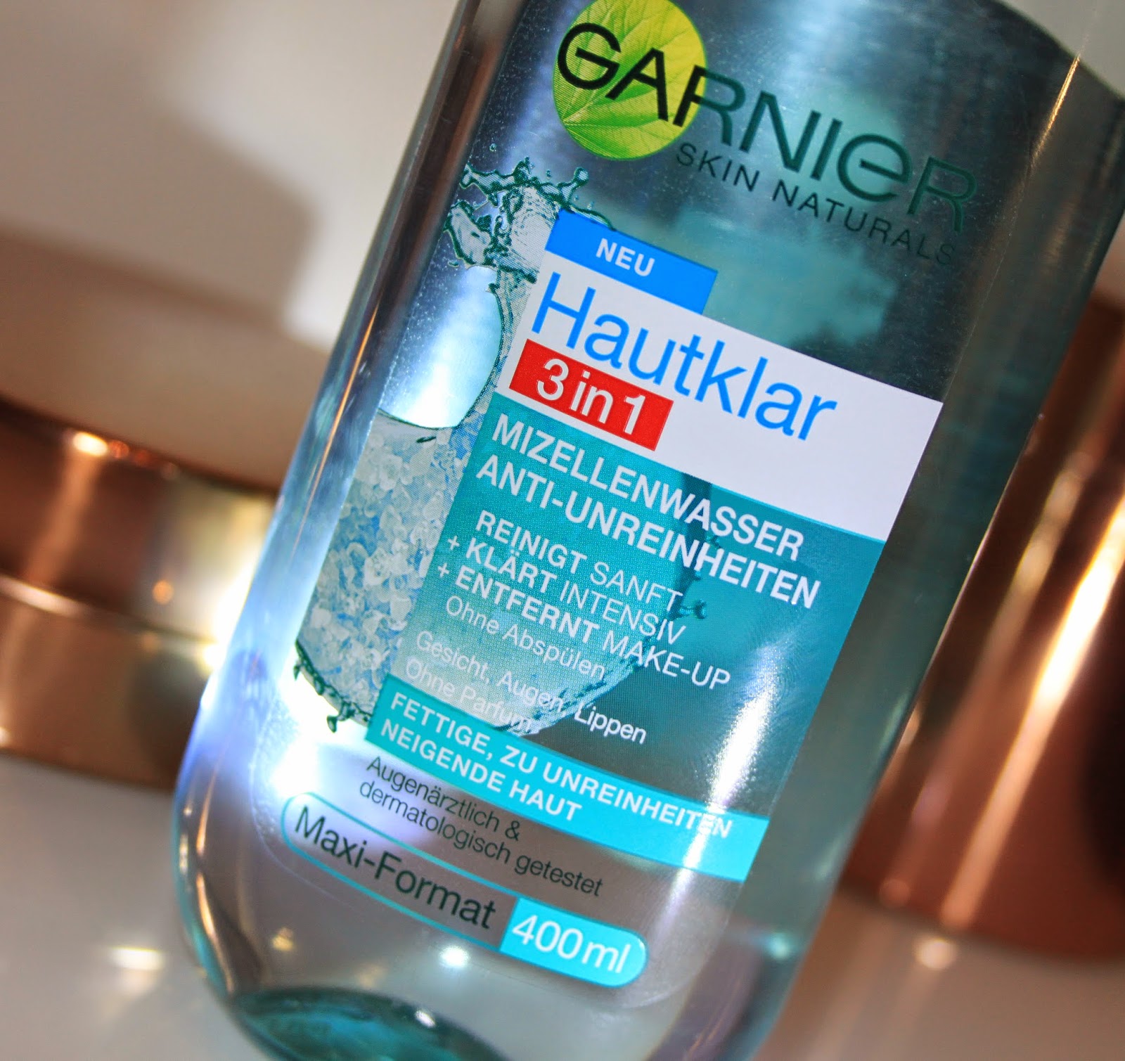 Beauty] Review: Garnier Hautklar 3in1 Mizellenwasser Anti-Unreinheiten -  Mary goes around the World