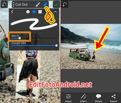edit foto jadi kecil pake picsay pro