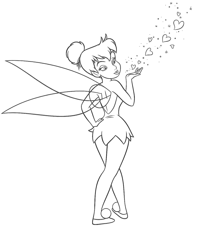 fairies of pixie hollow coloring pages - photo #14