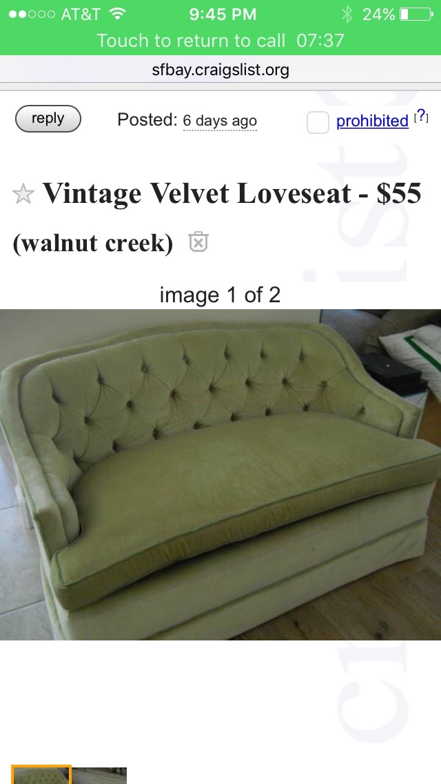 A Loveseat For Eleanor S Room The Mckell House