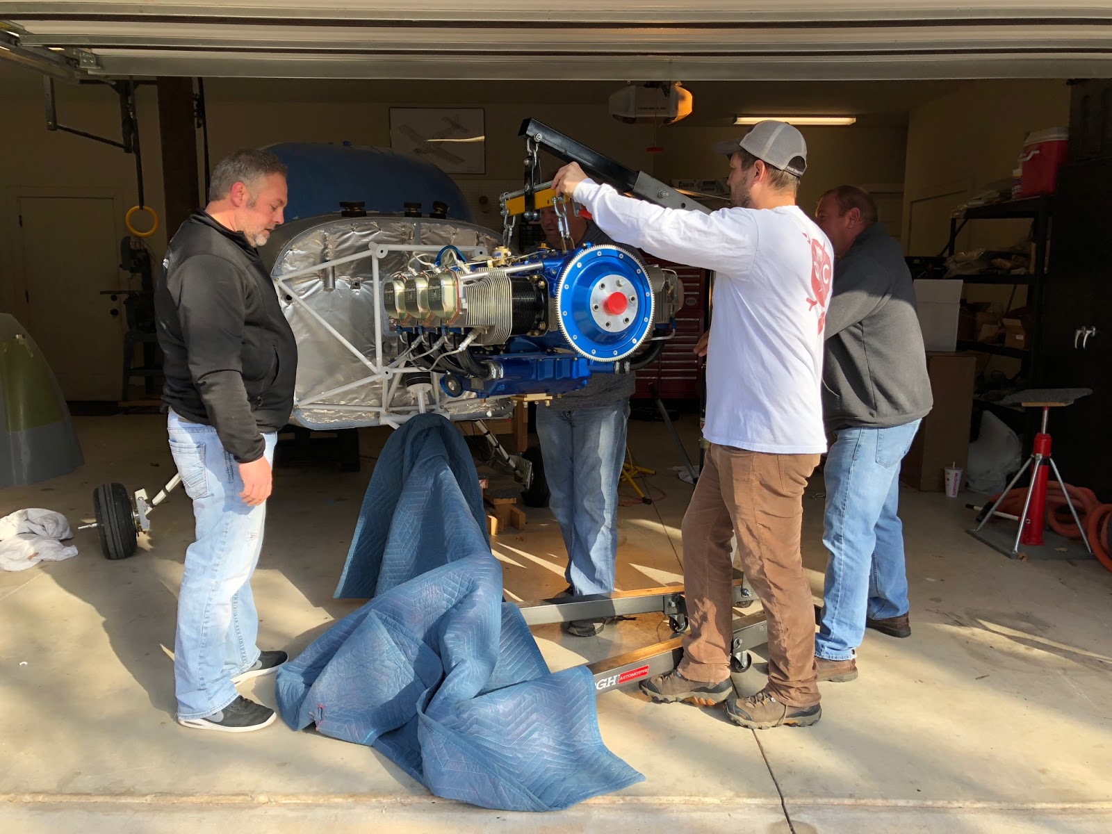 Operation "RV10" Engine Installation