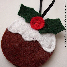 Bugs and Fishes by Lupin: Felt Ornament How-To #3: Christmas Puddings