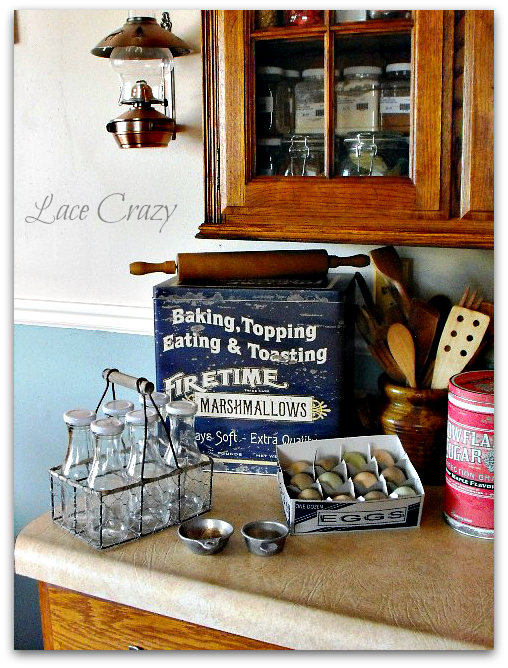 Lace Crazy Vintage Reproduction Tins...