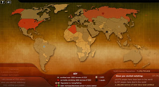 Mapamundi contaminación global