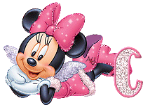 Alfabeto de Minnie Mouse con alitas C.