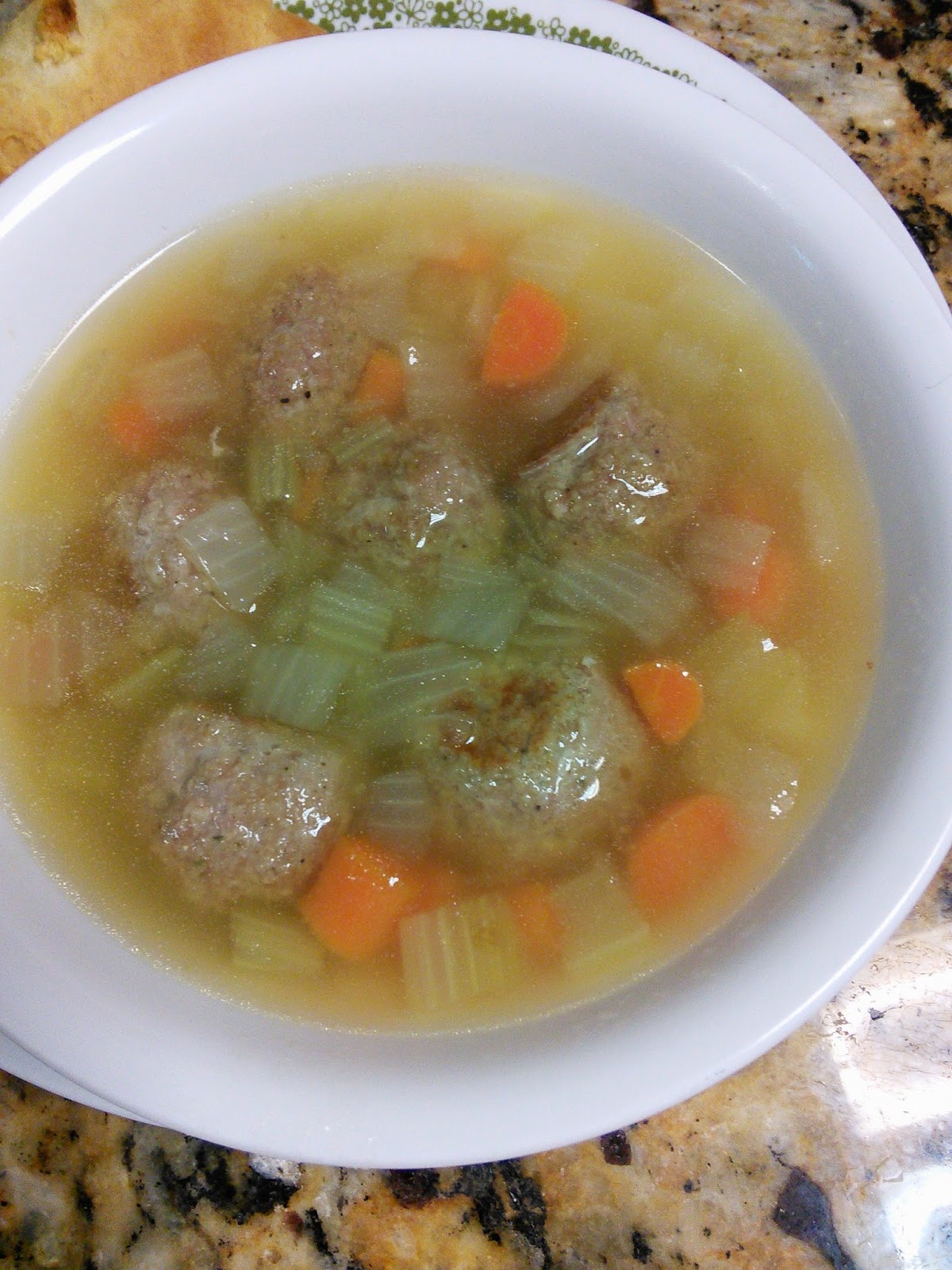 Hot Southern Mess Turkey Meatball Soup